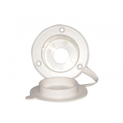 Cabine de douche encastrée en PVC blanc 2