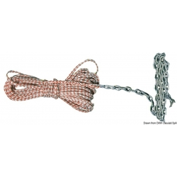 Morceau de corde avec chaîne