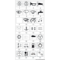 Socles de symboles lumineux pour les interrupteurs Marina R