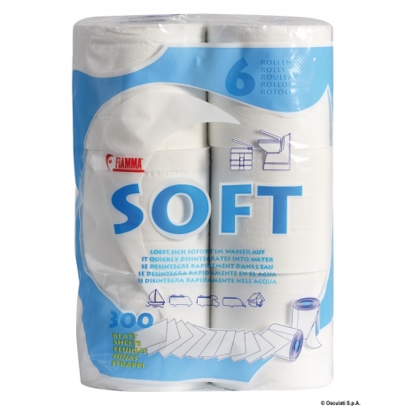 Papier toilette doux soluble dans l'eau - Fiamma