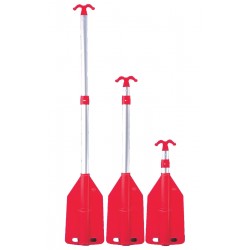 Pagaie de secours tri-télescopique avec crochet d'approche