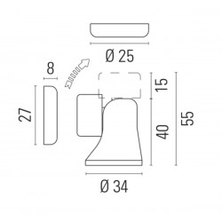 Butée de porte magnétique réglable 2