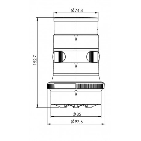 Feu de signalisation à LEDs en polycarbonate Aqua Signal Série 34 - Tricolore Fonda