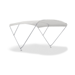 Auvent ROYAL 3 arcs, tube inox Ø 22 mm, hauteur 95 cm - Nettuno Marine Equipmen