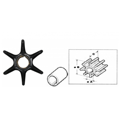 Roue pour Yamaha 2T HP de 115 à 300 et 4T HP de F85 à F250