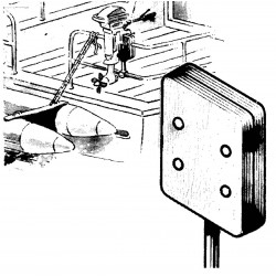 Panneau de support moteur avec tube de support sur la chaire 2