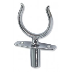 Balances en laiton chromé avec douille aveugle.