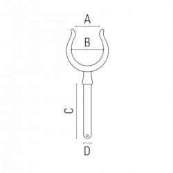 Marche en laiton chromé pour les patines 2