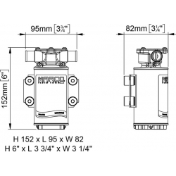 Pompe de cale MARCO UP1-J 24 V 28 L/min 2