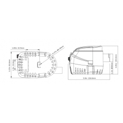 Pompe de cale Seaflo G750 automatique 12 V 47 L/min 2