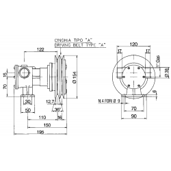ANCOR PM36EM pompe auto-amorçante pour le refroidissement des moteurs 2
