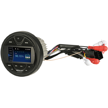 Radio de tableau de bord M3-TFT avec télécommande et antenne DAB - Osculati