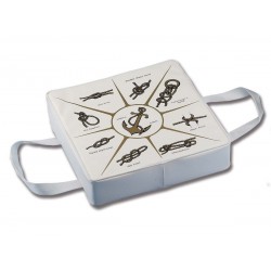 Coussin de sauvetage blanc avec une flottabilité de 100 N