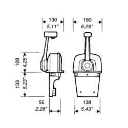 Boîtier de commande de trim B77 - Ultraflex 2