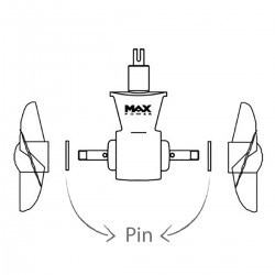 Axes d'hélice Max Power 5x40