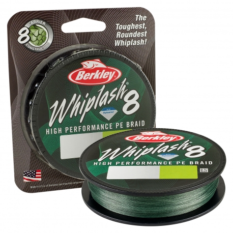 Berkley Whiplash 8 0.12MM tressé 150M GRN