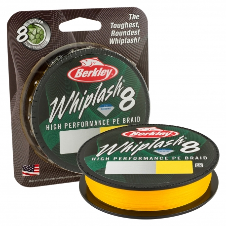 Berkley Whiplash 8 0.10MM tressé 150M YEL