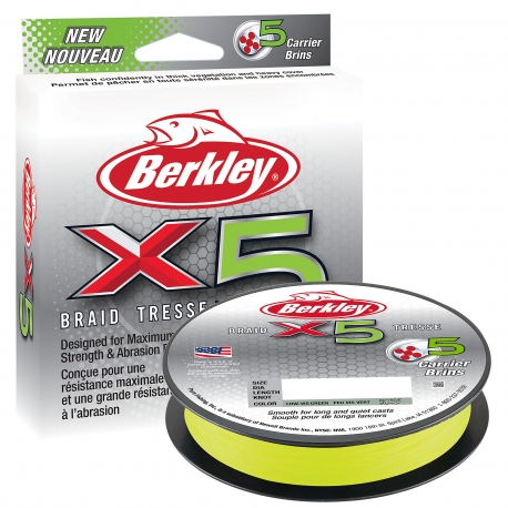 Berkley X5 Tresse 0.06MM tressée 150M FLGRN