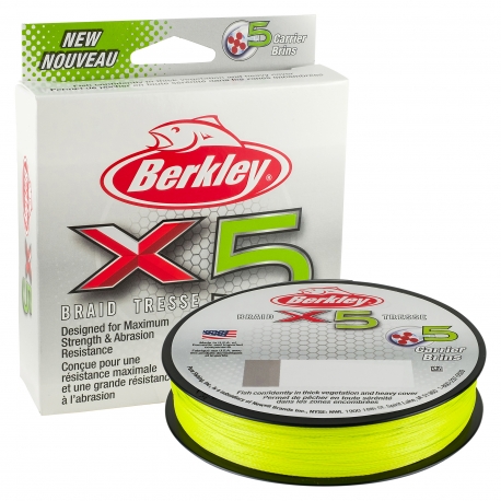 Berkley X5 Tresse 0.25MM tressée 150M FLGRN