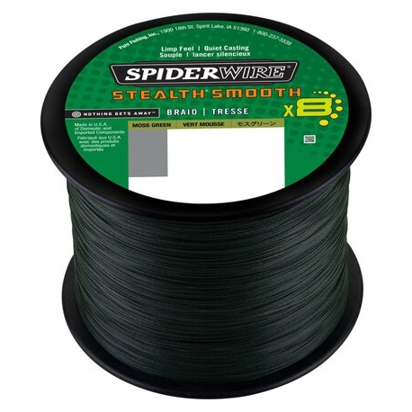 SpiderWire Stealth Smooth 8 Tresse 0.23MM tressée 2000M GRN