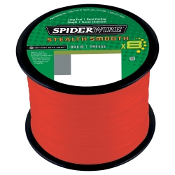 SpiderWire Stealth Smooth 8 Tresse 0.19MM tressée 2000M ROUGE