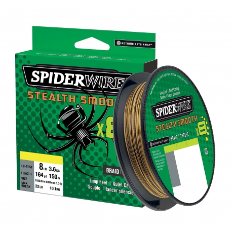 SpiderWire Stealth Smooth 8 Tresse 0.06MM 150M CAMO tresse