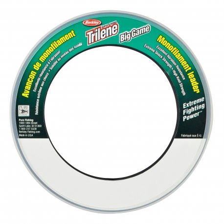 Berkley Trilene 0.71MM Big Game Mono Leaders 50M CLR