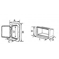 Porte avec conteneur piétonnier ouvrant à 180° ou avec porte amovible 2