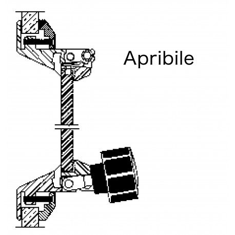 Hublot affleurant rectangulaire à bords arrondis
