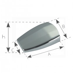 Prise d'air en laiton chromé 2