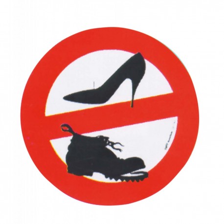 Panneaux adhésifs Pas de chaussures