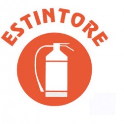 Panneau adhésif pour extincteur