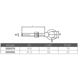 Boulon à œil en laiton 2