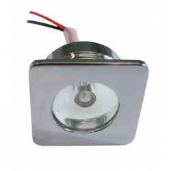 Lampe de courtoisie carrée étanche 1 LED