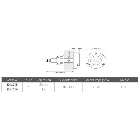 Lumière sous-marine Challenger 15