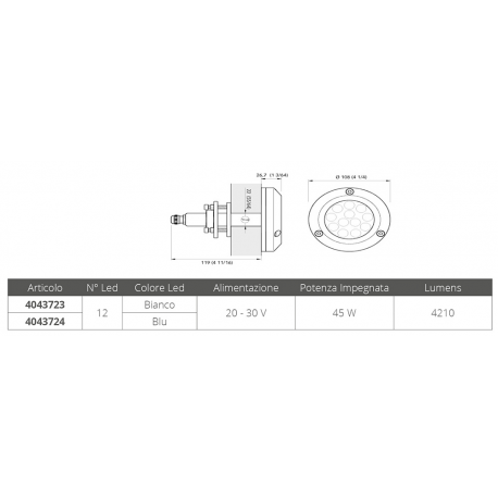Lumière sous-marine Challenger 45