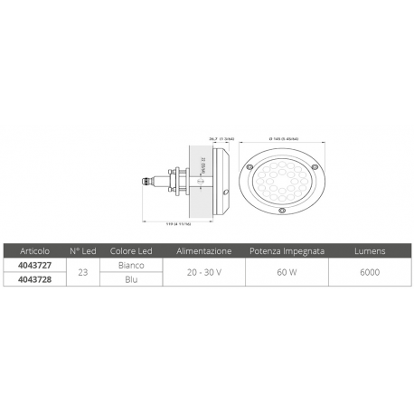 Lumière sous-marine Challenger 60
