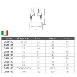 Insert conique de rechange pour le nez 2