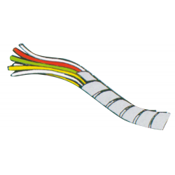 Spirale en polyéthylène blanc