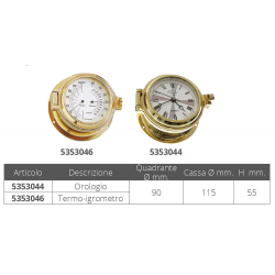 Thermo-hygromètre ø mm.115 2