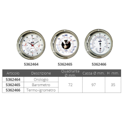 Horloge avec silence radio ø mm.97 2