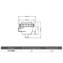 Filtre à eau en plastique lt.300/h 2