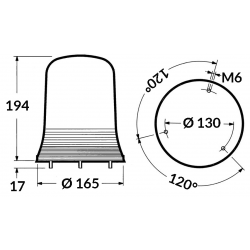 Lumière rotative bleue 2