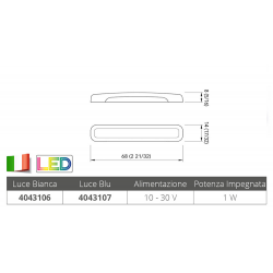 Lampe de courtoisie blanche onglet ssr 1 2