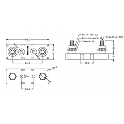 Base porte-fusible Anl 2