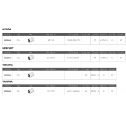 Filtre à huile 40/250 cv 2