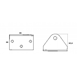 Support en acier inoxydable avec goupille externe 2