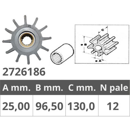 Roue johnson 09-0820b