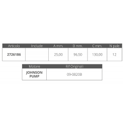 Roue johnson 09-0820b 2