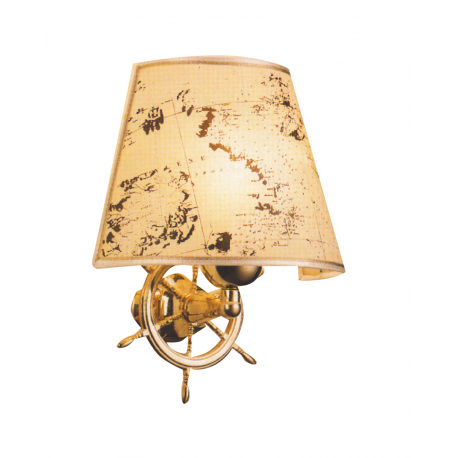 Lampe avec barre en laiton